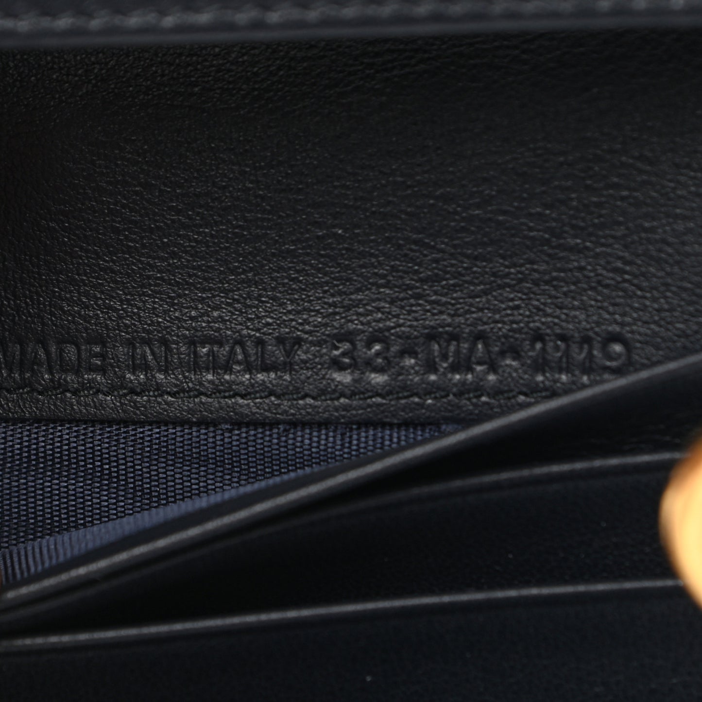 Oblique Saddle Lotus Wallet Blue