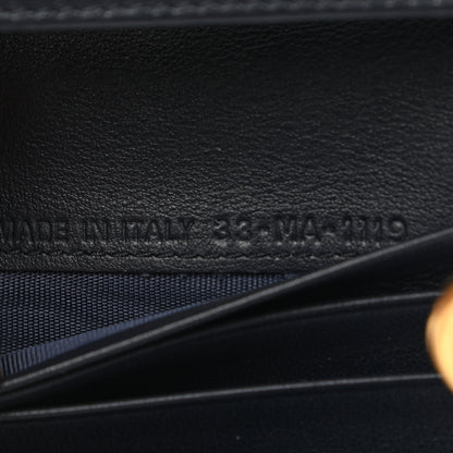 Christian Dior Oblique Saddle Lotus Wallet Blue 7 of 9
