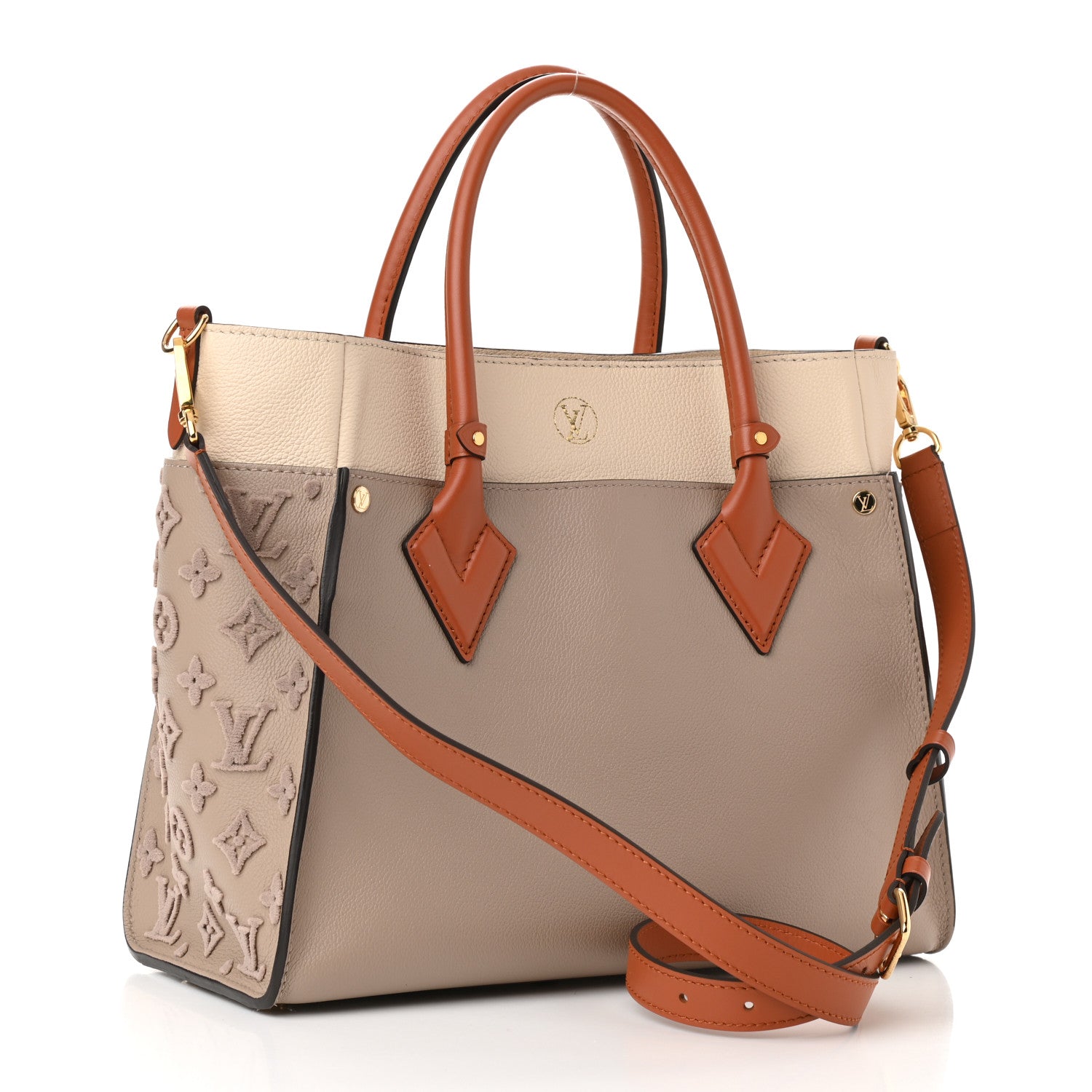Louis Vuitton Calfskin Monogram Tufting On My Side Galet 3 of 9