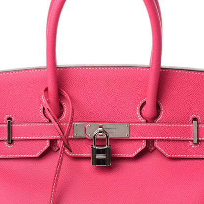 Hermes Epsom Candy Birkin 35 Rose Tyrien Rubis 12 of 12