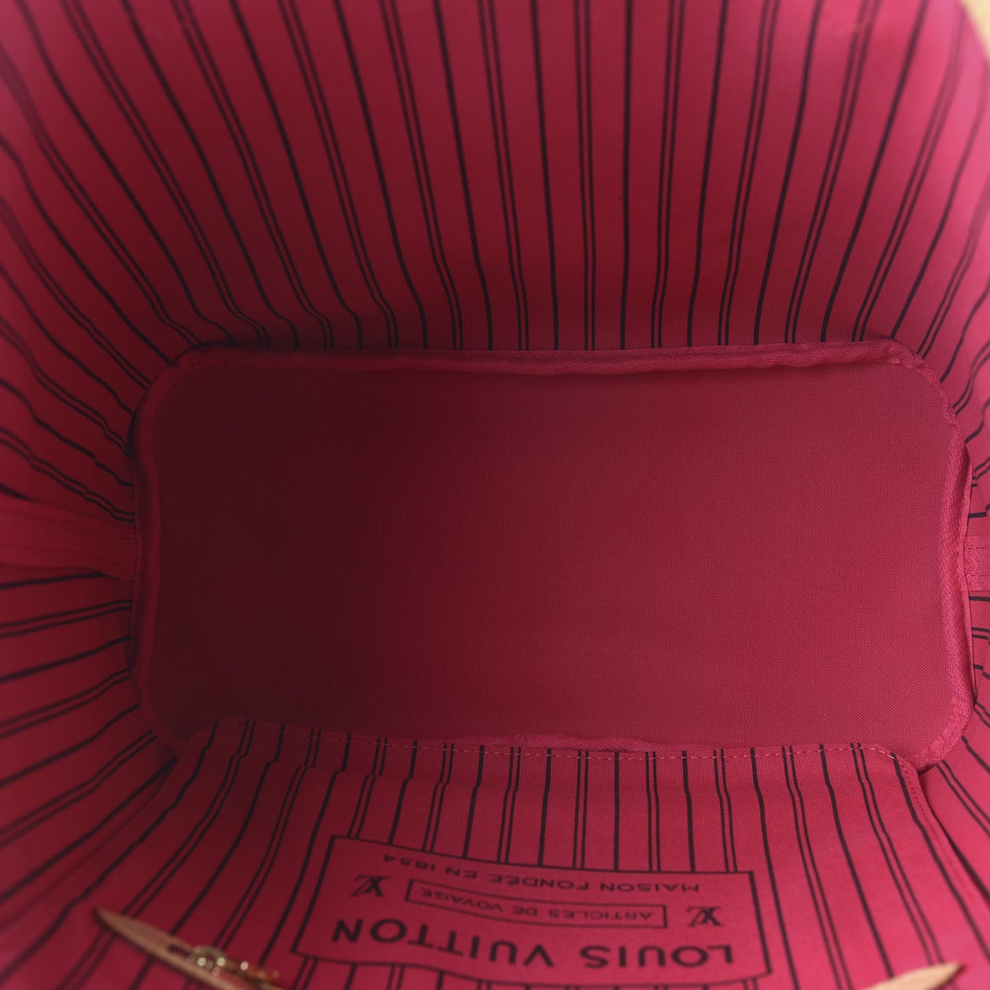 Monogram Bay Neverfull MM Rose Ballerine Poppy