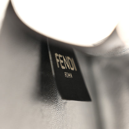 Fendi X MARC JACOBS Vitello Catalan Mirror Petite Peekaboo I SEE U Satchel Argento 8 of 11