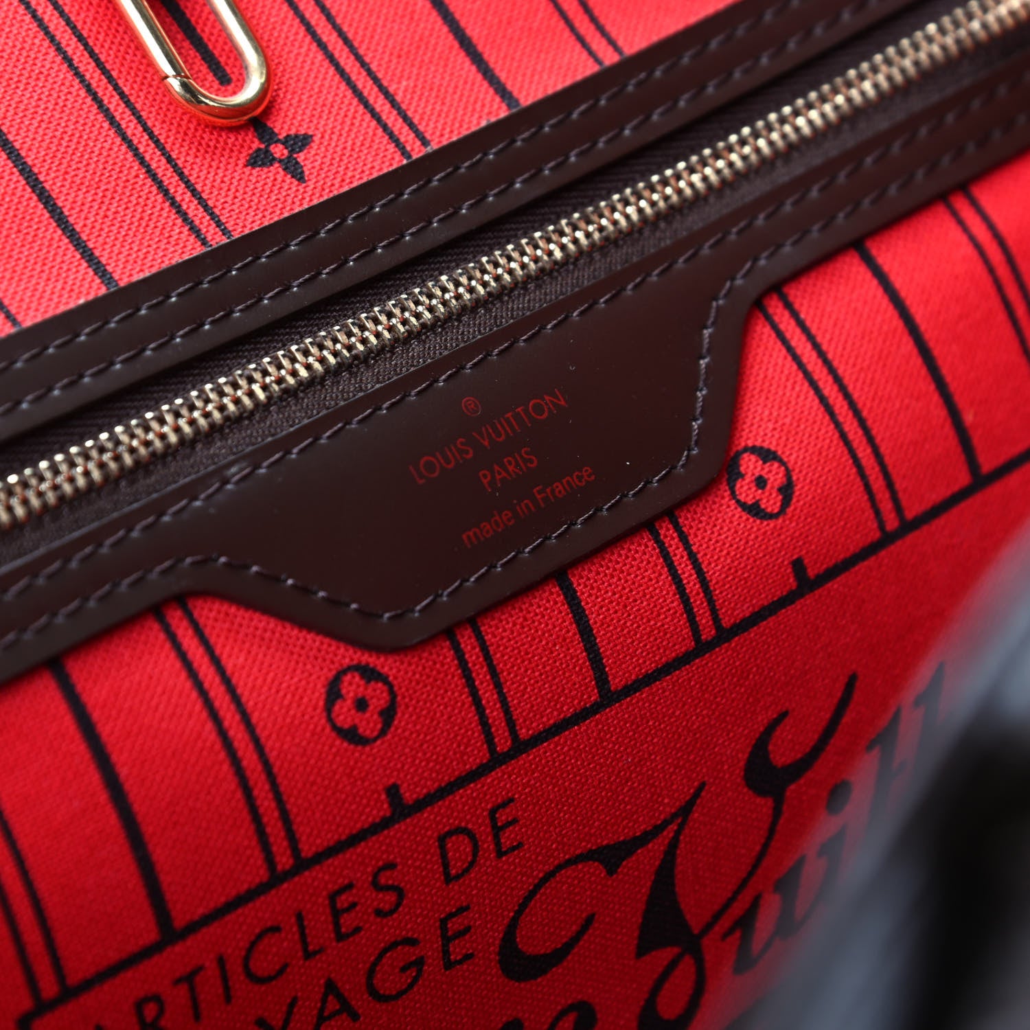 Louis Vuitton Damier Ebene Neverfull MM 8 of 8