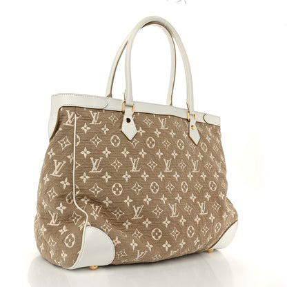 Louis Vuitton Monogram Sabbia Cabas GM White 3 of 11