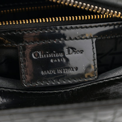 Christian Dior Patent Cannage Medium Lady Dior Black 6 of 10