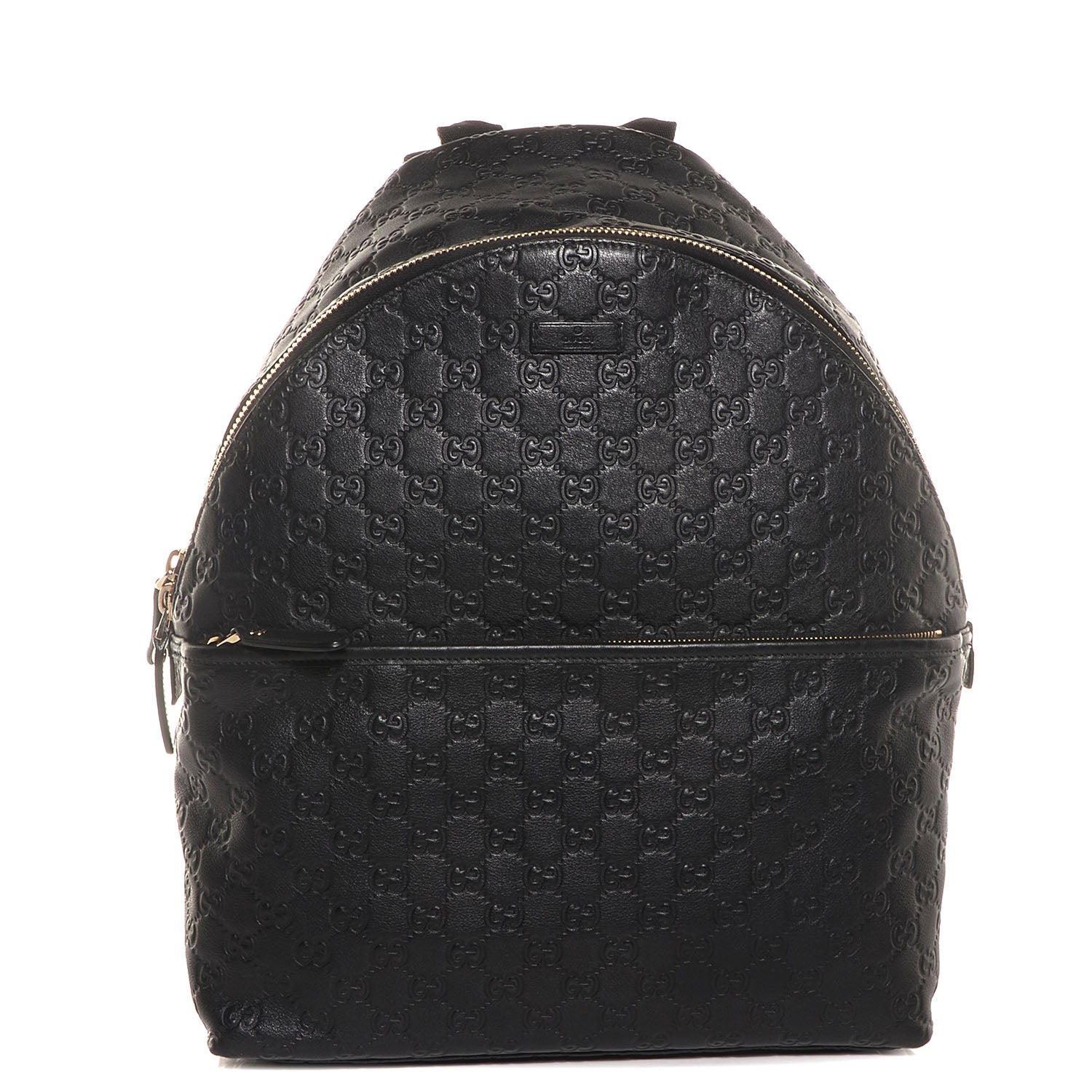 Gucci Guccissima Medium Classic Backpack Black 1 of 9