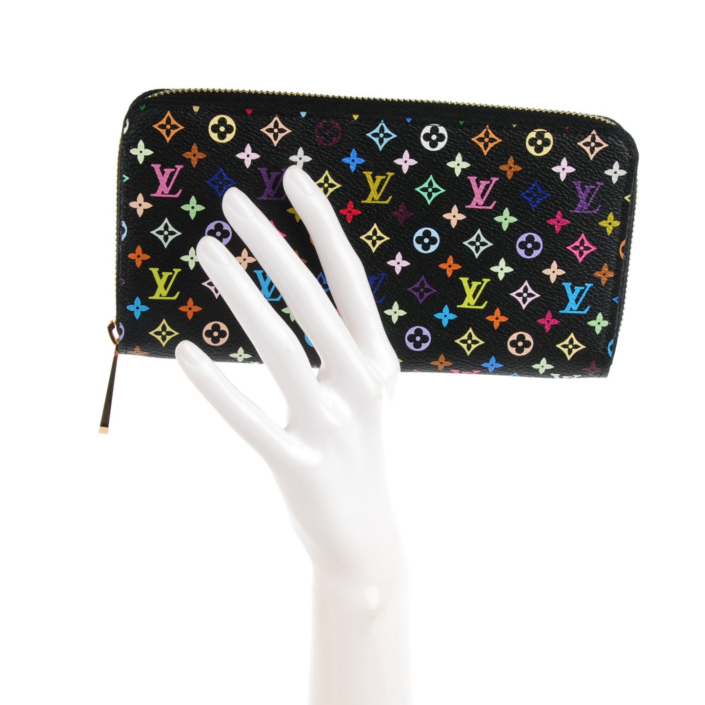 Monogram Multicolor Zippy Wallet Black Grenade