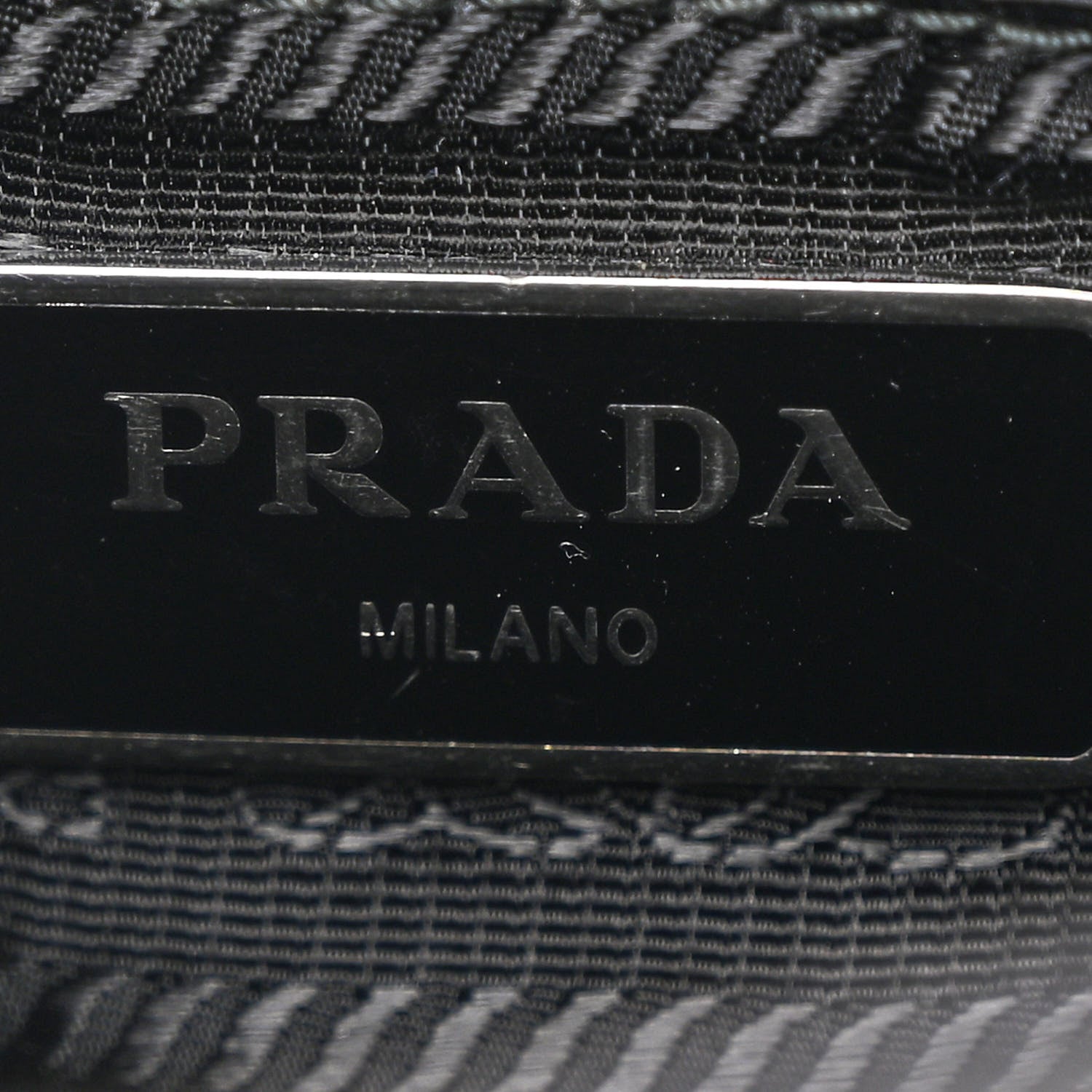 Prada Tessuto Nylon Triangle Quilted Padded Patchwork System Shoulder Bag Black 6 of 10