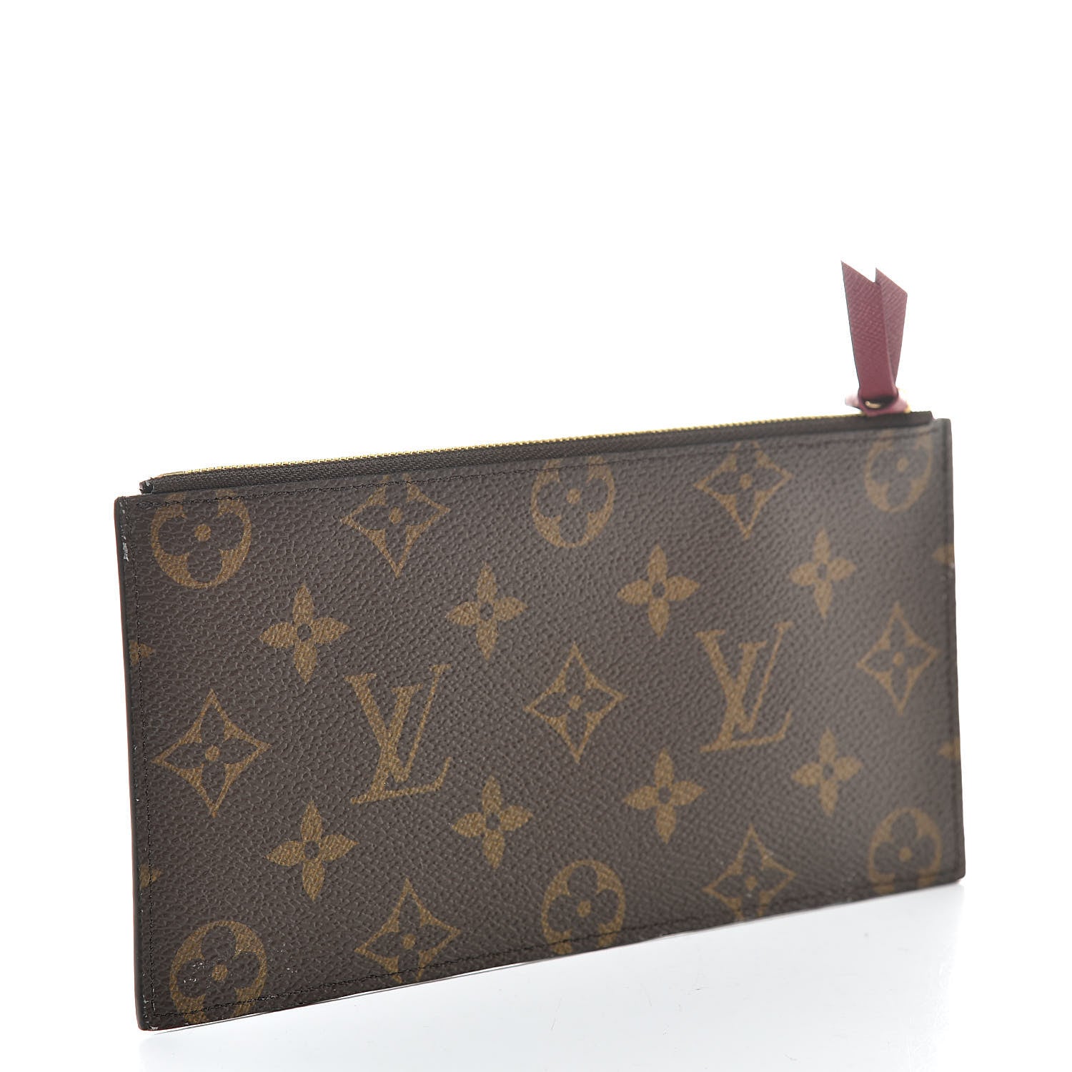 Louis Vuitton Monogram Felicie Chain Wallet Zippered Insert Fuchsia 3 of 6