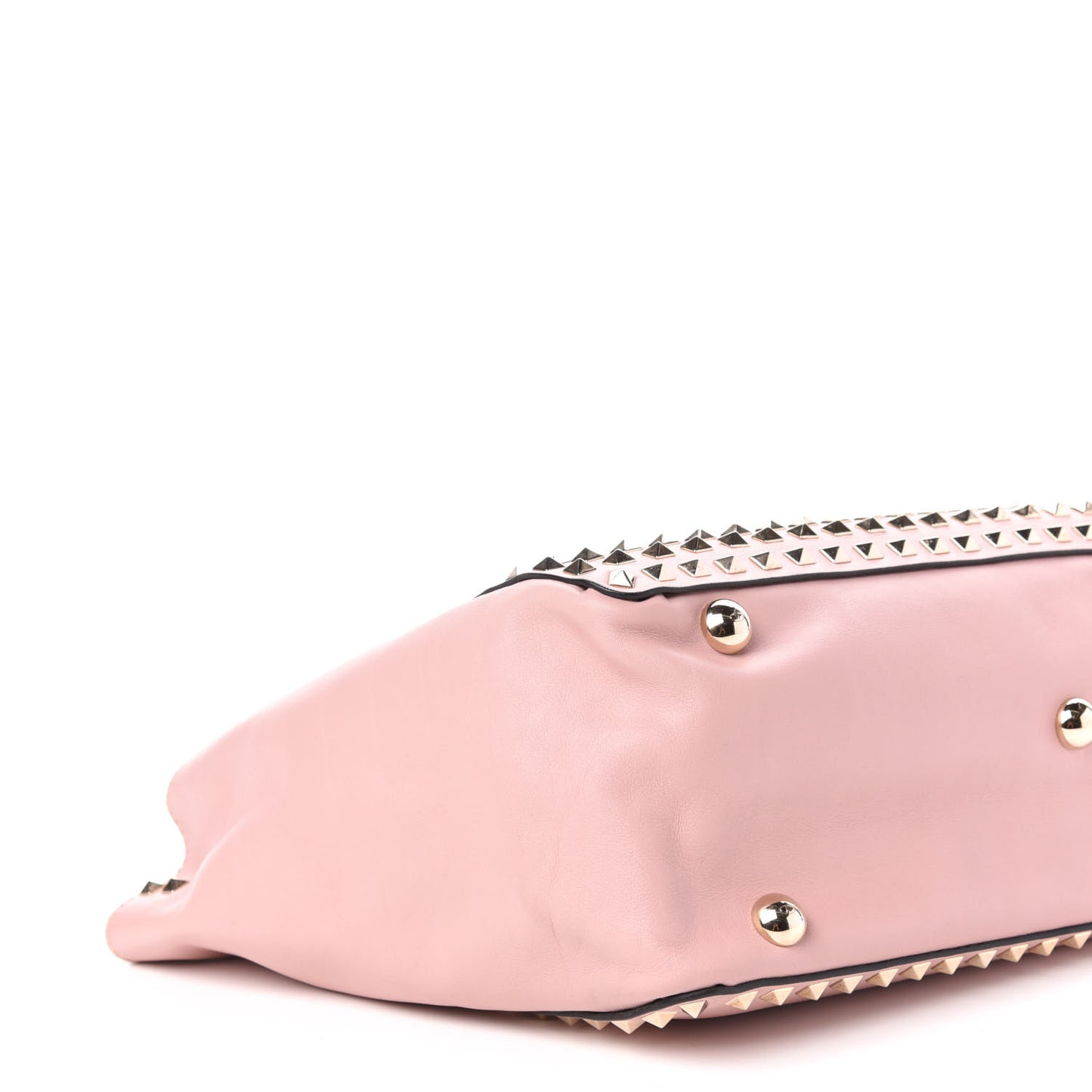 Vitello Medium Rockstud All Over Tote Pink