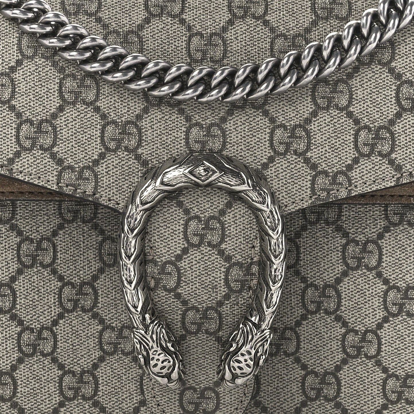 GG Supreme Monogram Small Dionysus Shoulder Bag Taupe