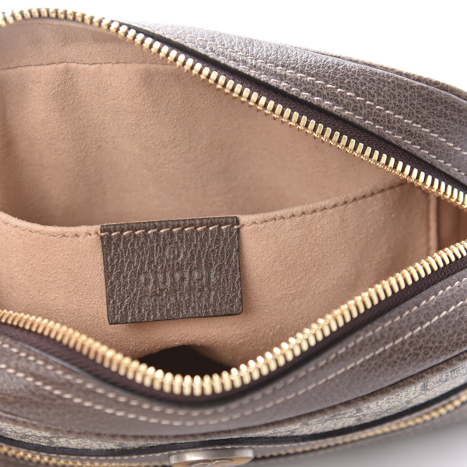 Gucci GG Supreme Monogram Web Small Ophidia Belt Bag 85 34 Dark Brown 8 of 10
