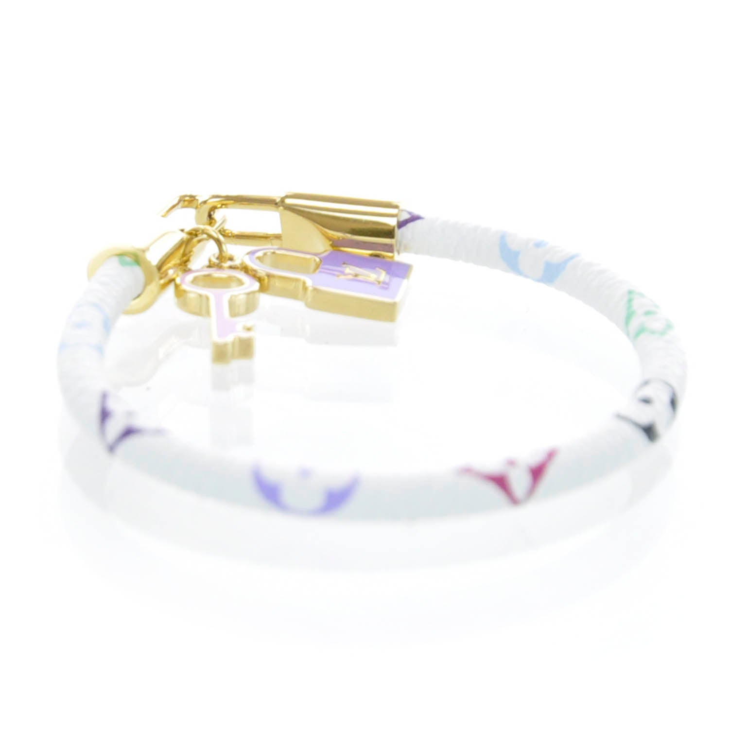 Louis Vuitton Monogram Multicolor Luck It Bracelet 19 White 1 of 6