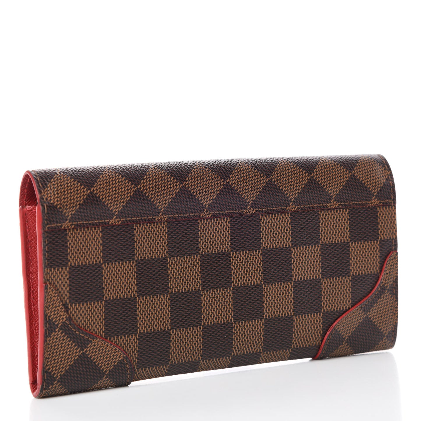 Damier Ebene Caissa Wallet Cherry