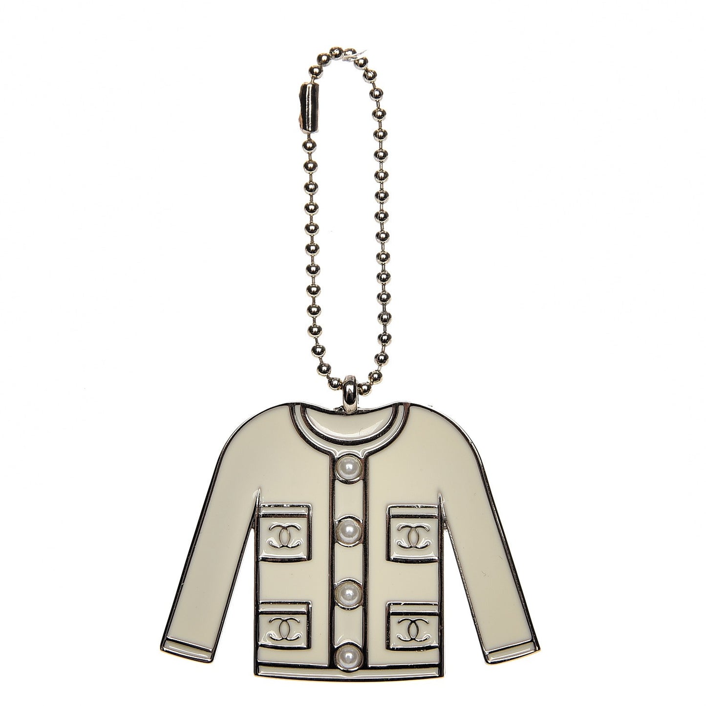 Pearl Enamel Blazer Jacket Charm