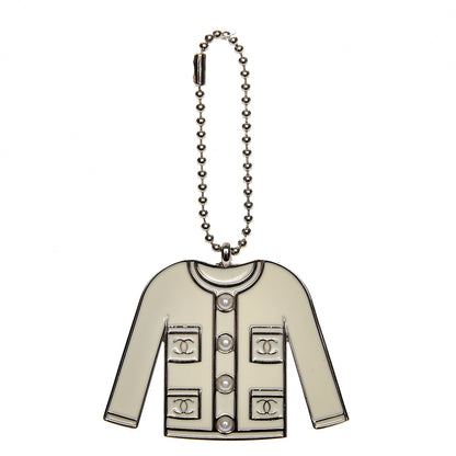 Chanel Pearl Enamel Blazer Jacket Charm 1 of 2