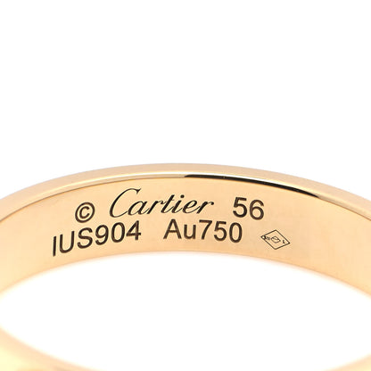 Cartier 18K Yellow Gold 3.5mm LOVE Wedding Band Ring 56 7.5 4 of 4