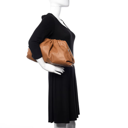 Bottega Veneta Smooth Butter Calf The Pouch Oversized Clutch Cammello 2 of 9