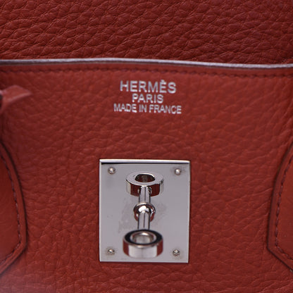 Hermes Taurillon Clemence Birkin 35 Rouge Venetian 31 of 46