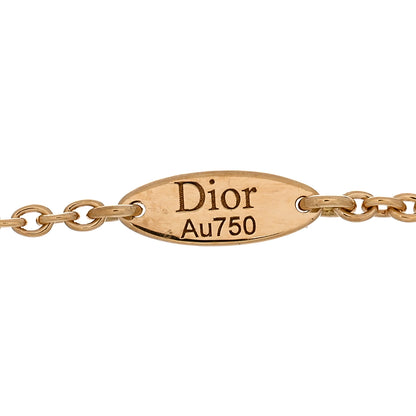 Christian Dior 18K Yellow Gold Pave Diamond Rose Des Vents Bracelet 3 of 5