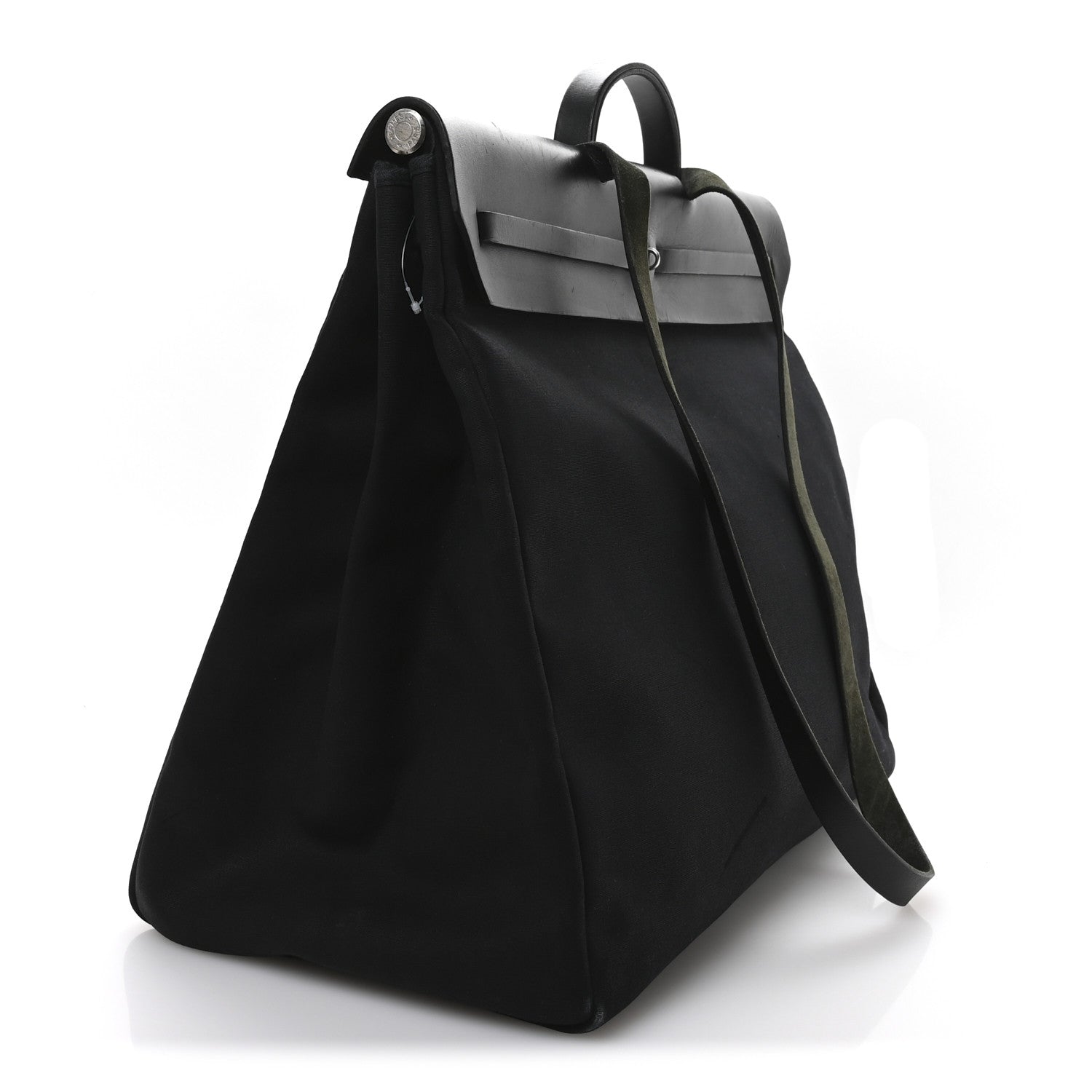 Hermes Toile Vache Hunter Herbag 50 Black 2 of 9