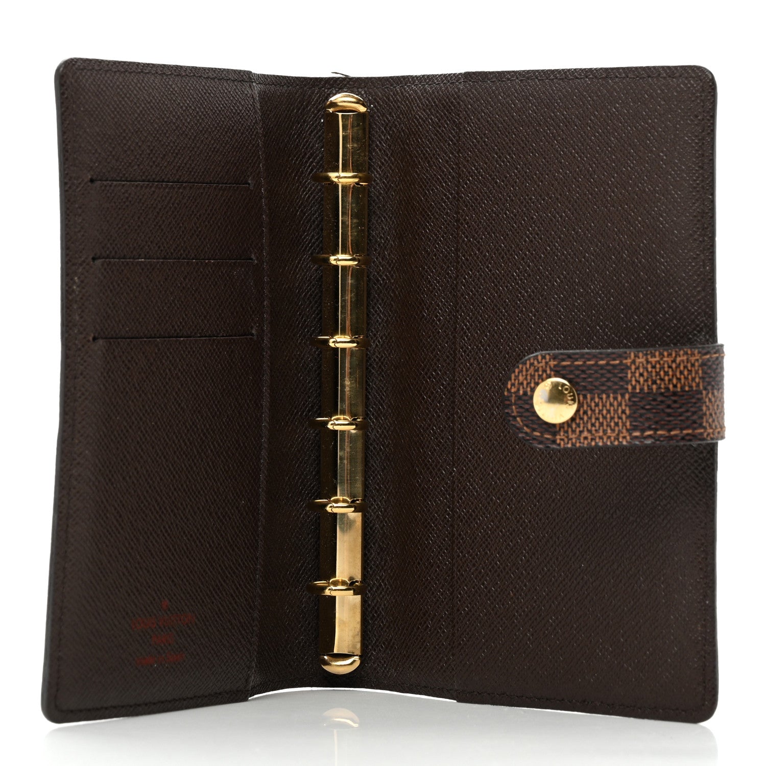 Louis Vuitton Damier Ebene Small Ring Agenda Cover 5 of 7