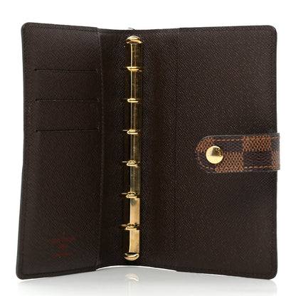 Louis Vuitton Damier Ebene Small Ring Agenda Cover 5 of 7