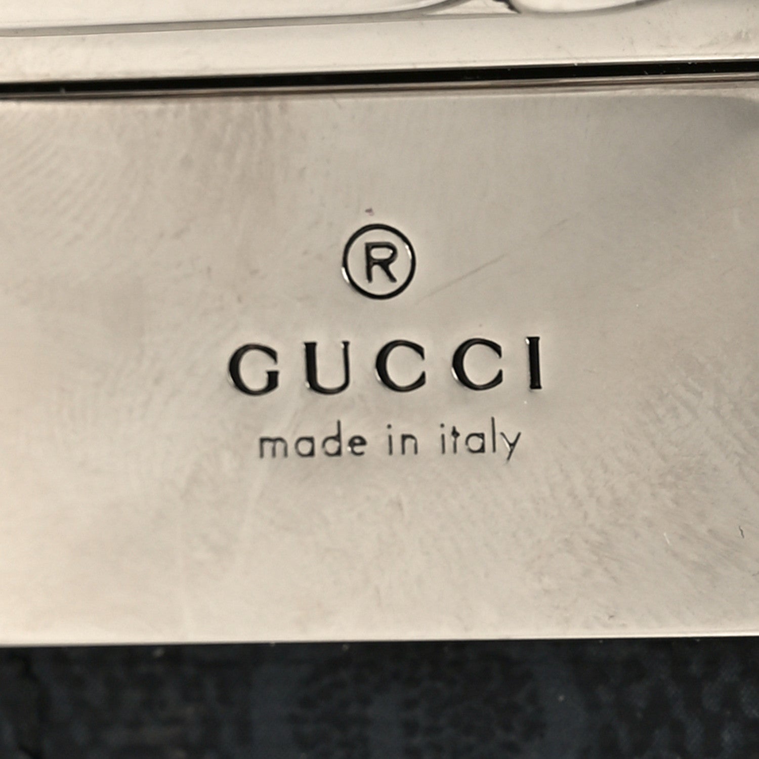 Gucci GG Supreme Monogram Textured Dollar Calfskin Squared Interlocking G 30mm Reversible Belt 115 46 Black 5 of 6