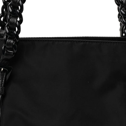 Prada Tessuto Nylon Bacheli Shoulder Bag Black 9 of 11