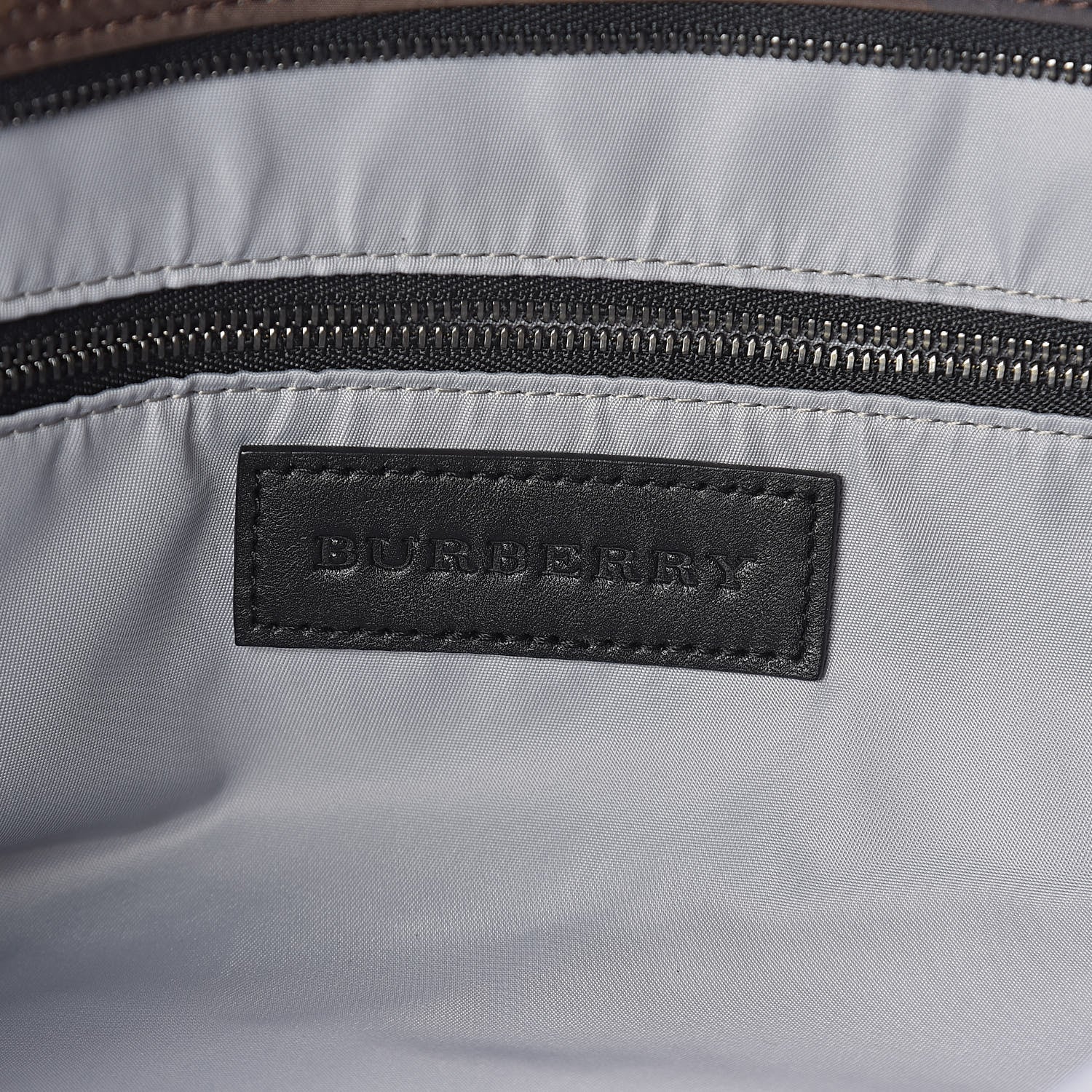 Burberry Nylon Check Small Buckleigh Packable Tote Birch Grey 6 of 9