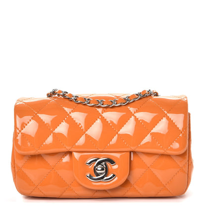 Chanel Patent Quilted Extra Mini Flap Light Orange 1 of 7