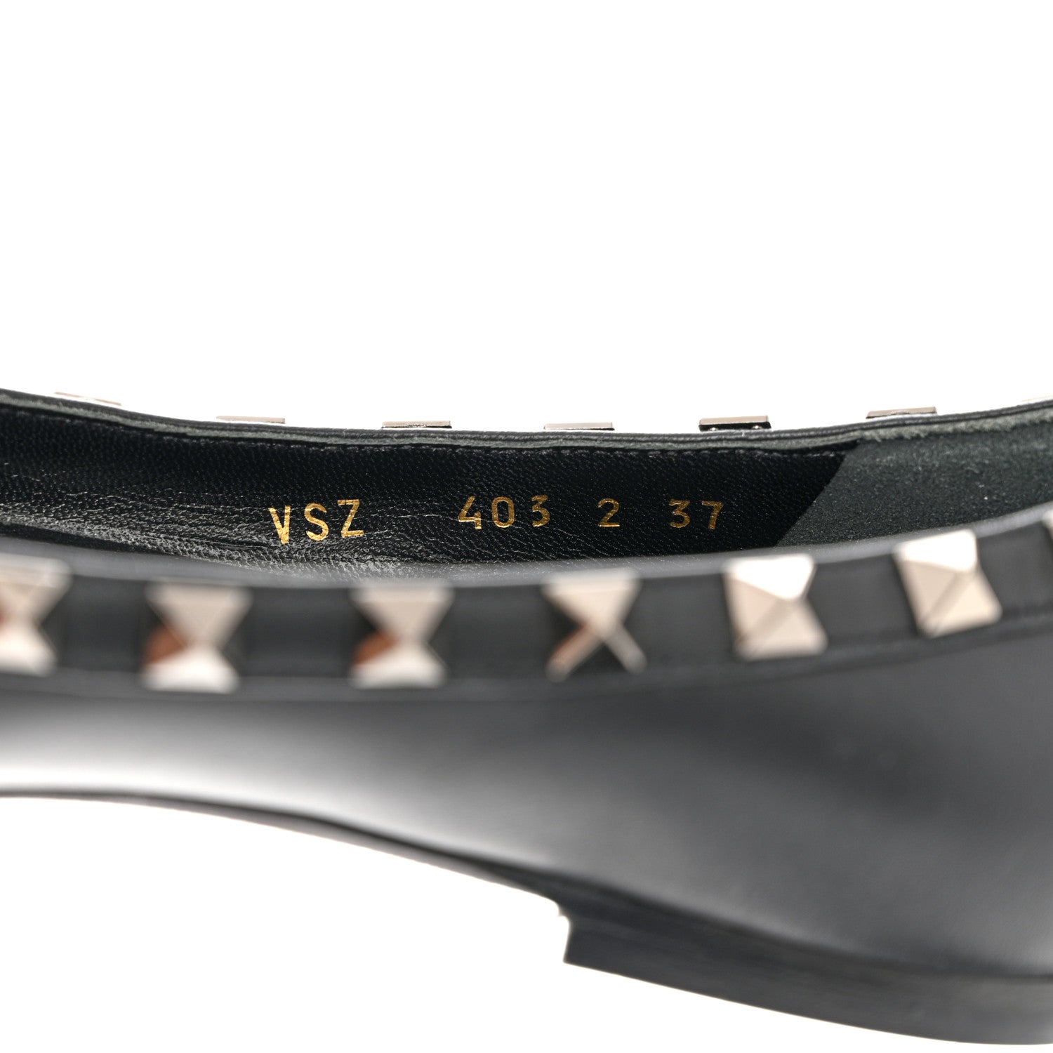 Valentino Garavani Nappa Rockstud Ballerina Flats 37 Black 6 of 9