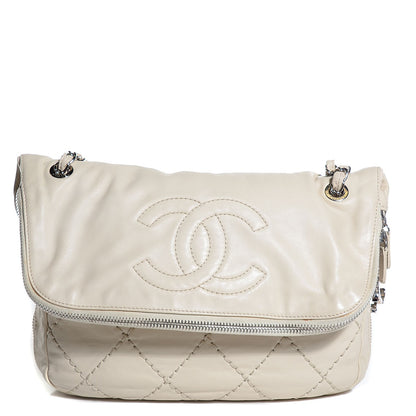 Chanel Calfskin Expandable Flap Beige Clair 1 of 7