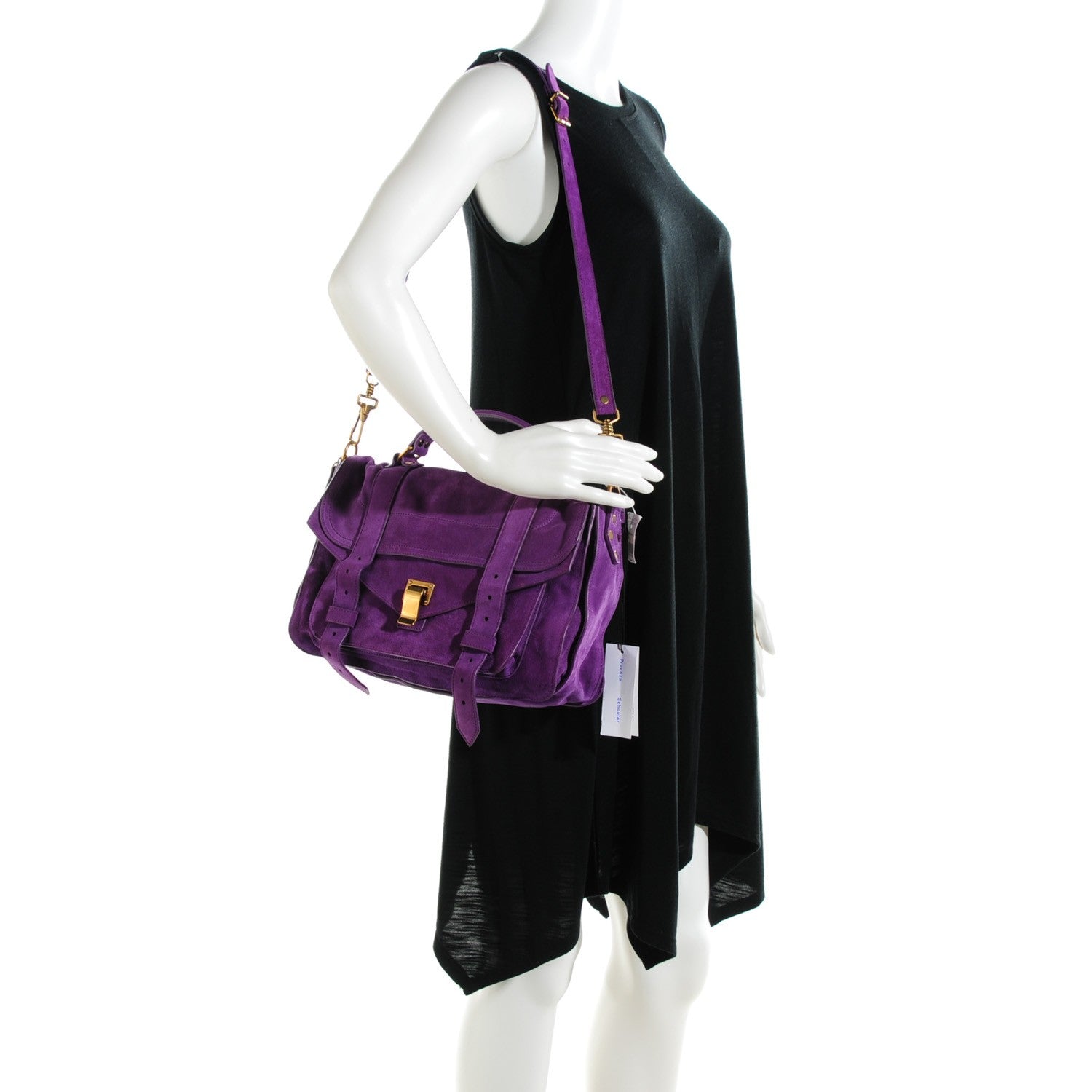 Proenza Schouler Suede Medium PS1 Satchel Veruca Salt 2 of 8