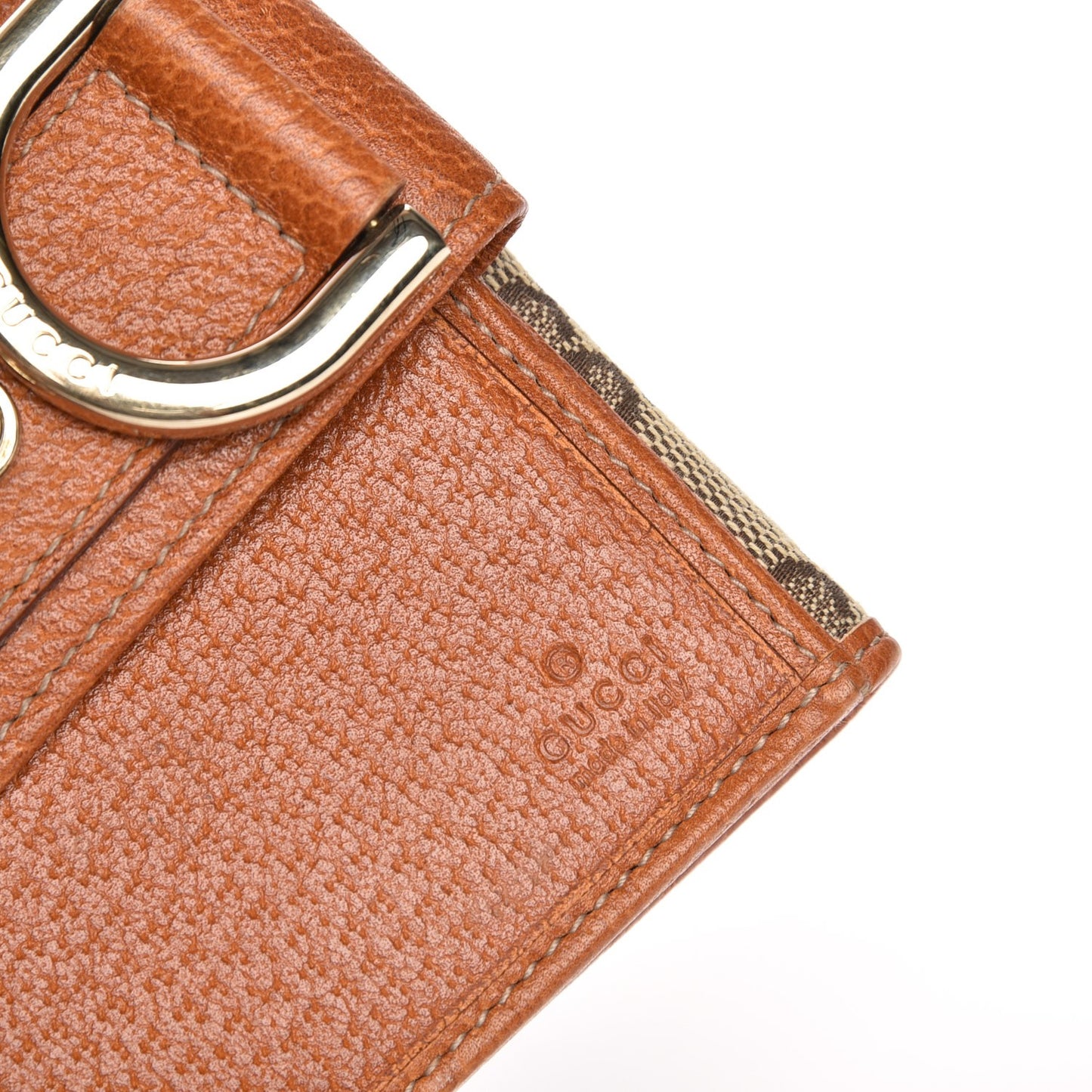 Monogram Abbey Compact Wallet Tan