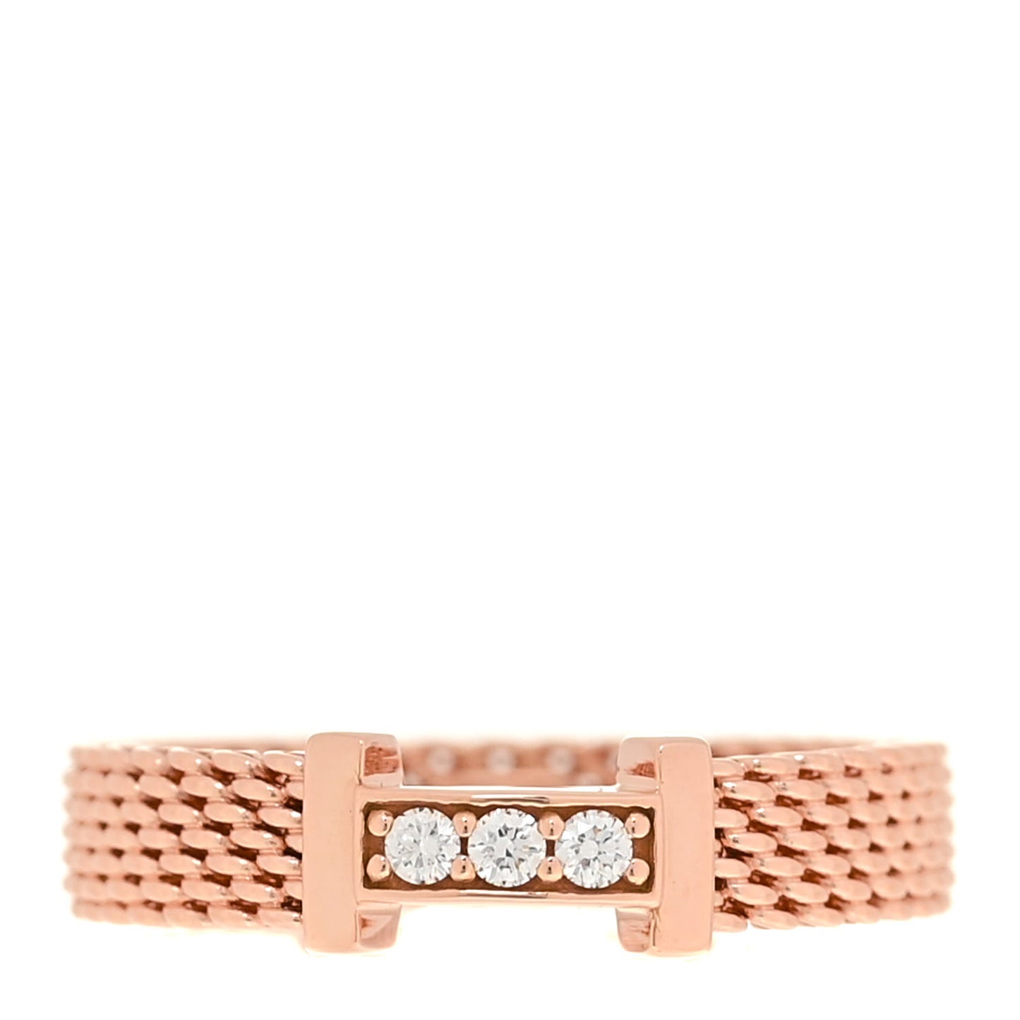18K Rose Gold Diamond Narrow Somerset Ring 48 4.5