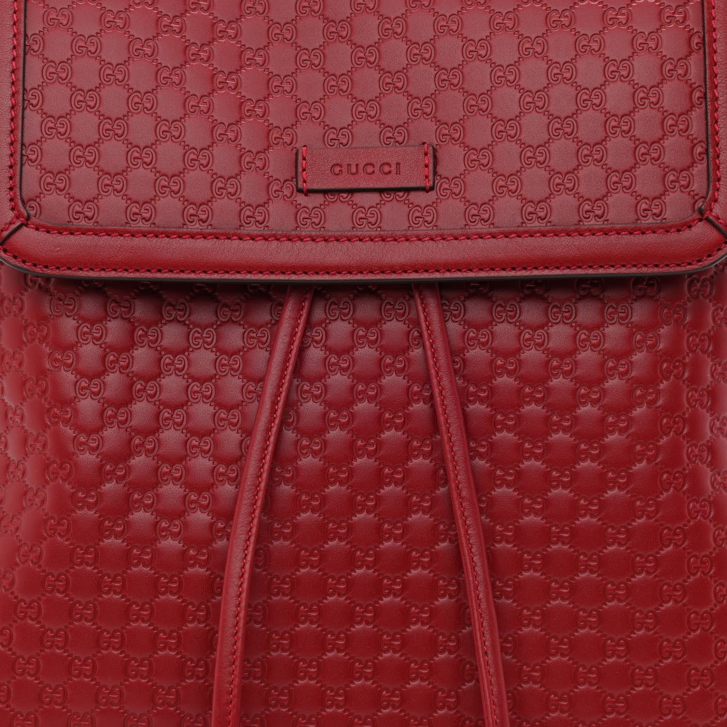 Gucci Microguccissima Drawstring Backpack Red 8 of 10