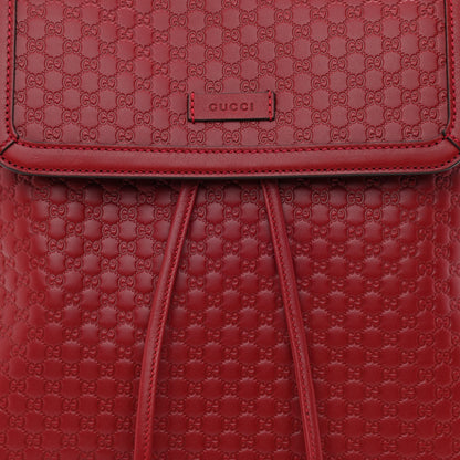 Gucci Microguccissima Drawstring Backpack Red 8 of 10