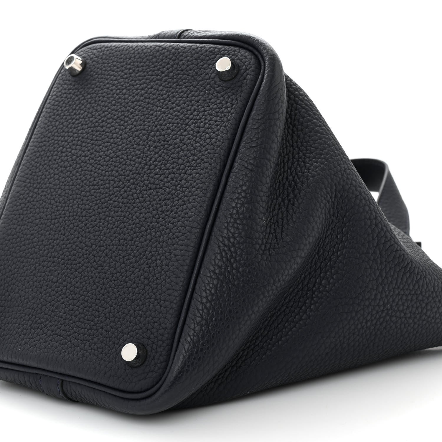 Hermes Taurillon Clemence Picotin Lock 18 PM Bleu Nuit 10 of 10