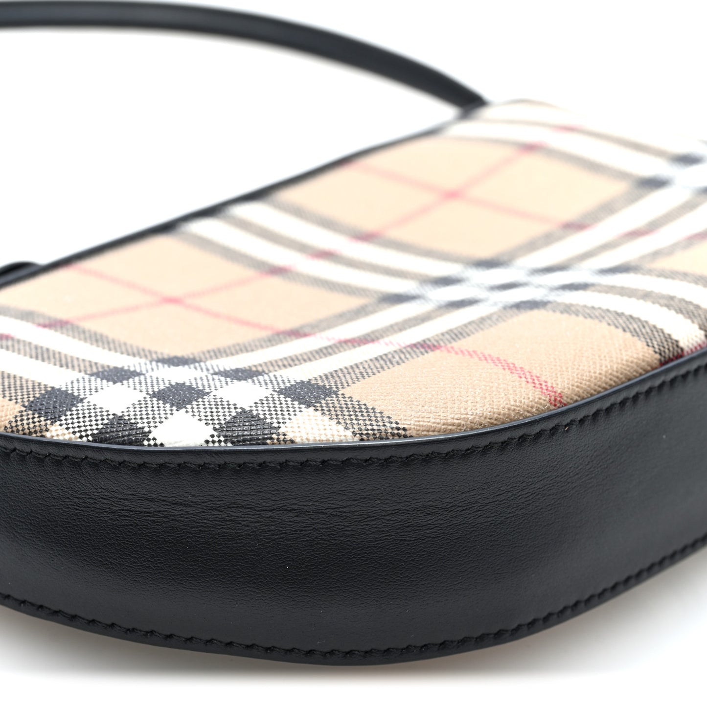 Vintage Check Calfskin Olympia Slim Pouch Archive Beige
