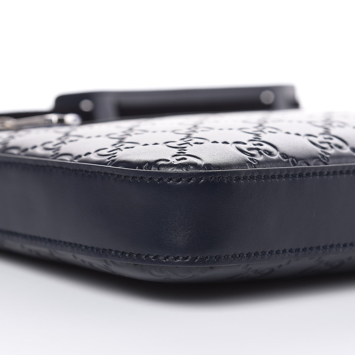 Gucci Guccissima Signature Small Messenger Bag Blue 9 of 10