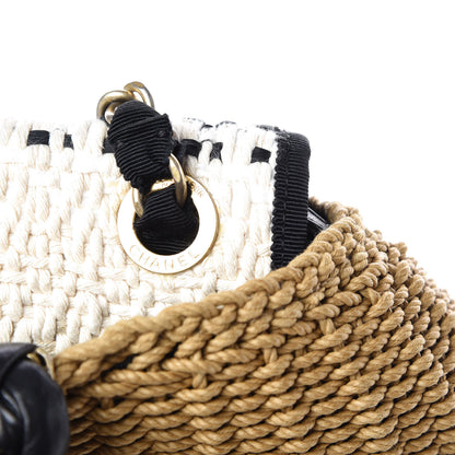 Chanel Woven Raffia Lambskin Coco Country Tote 8 of 15