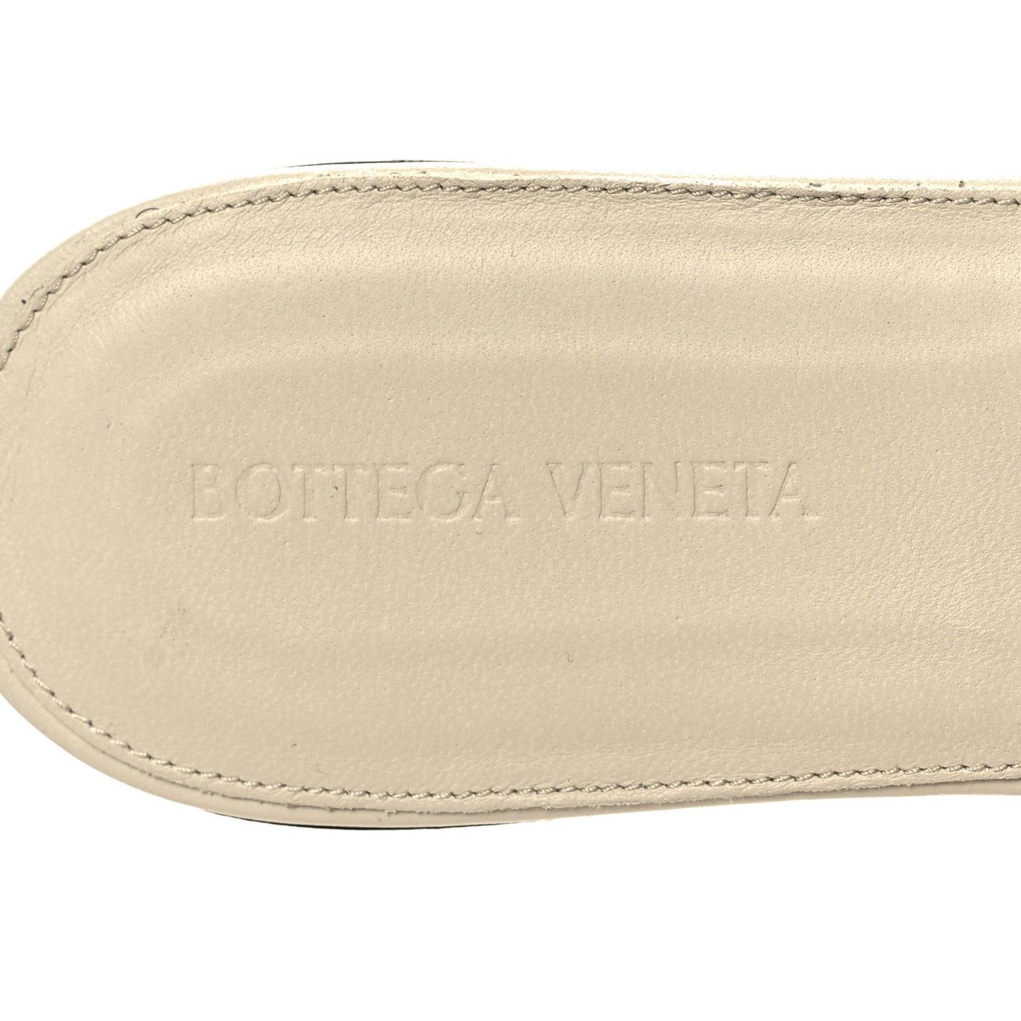 Nappa Maxi Intrecciato Lido Flat Sandals 41 Wax