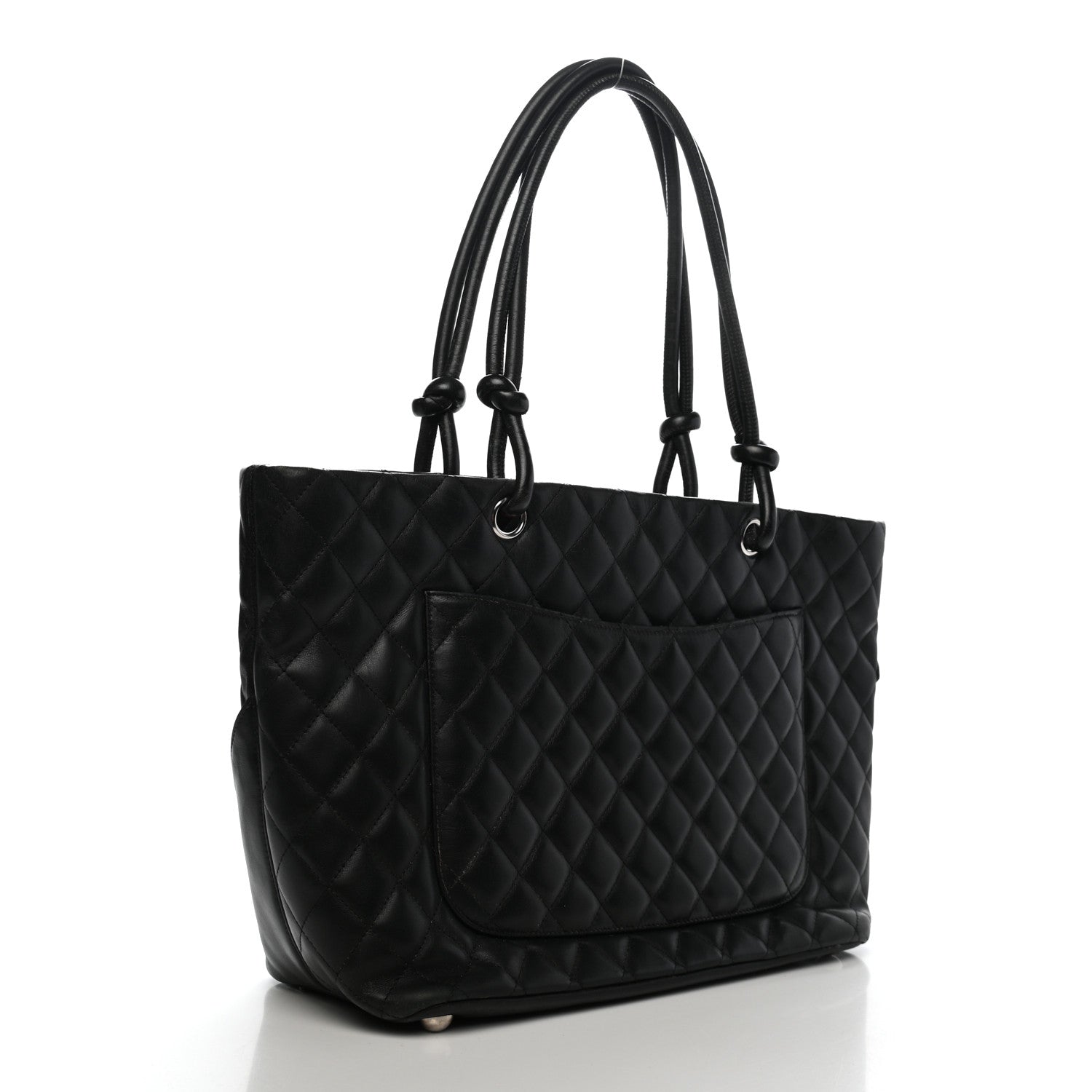 Chanel Calfskin Quilted Large Cambon Tote Black 3 of 12