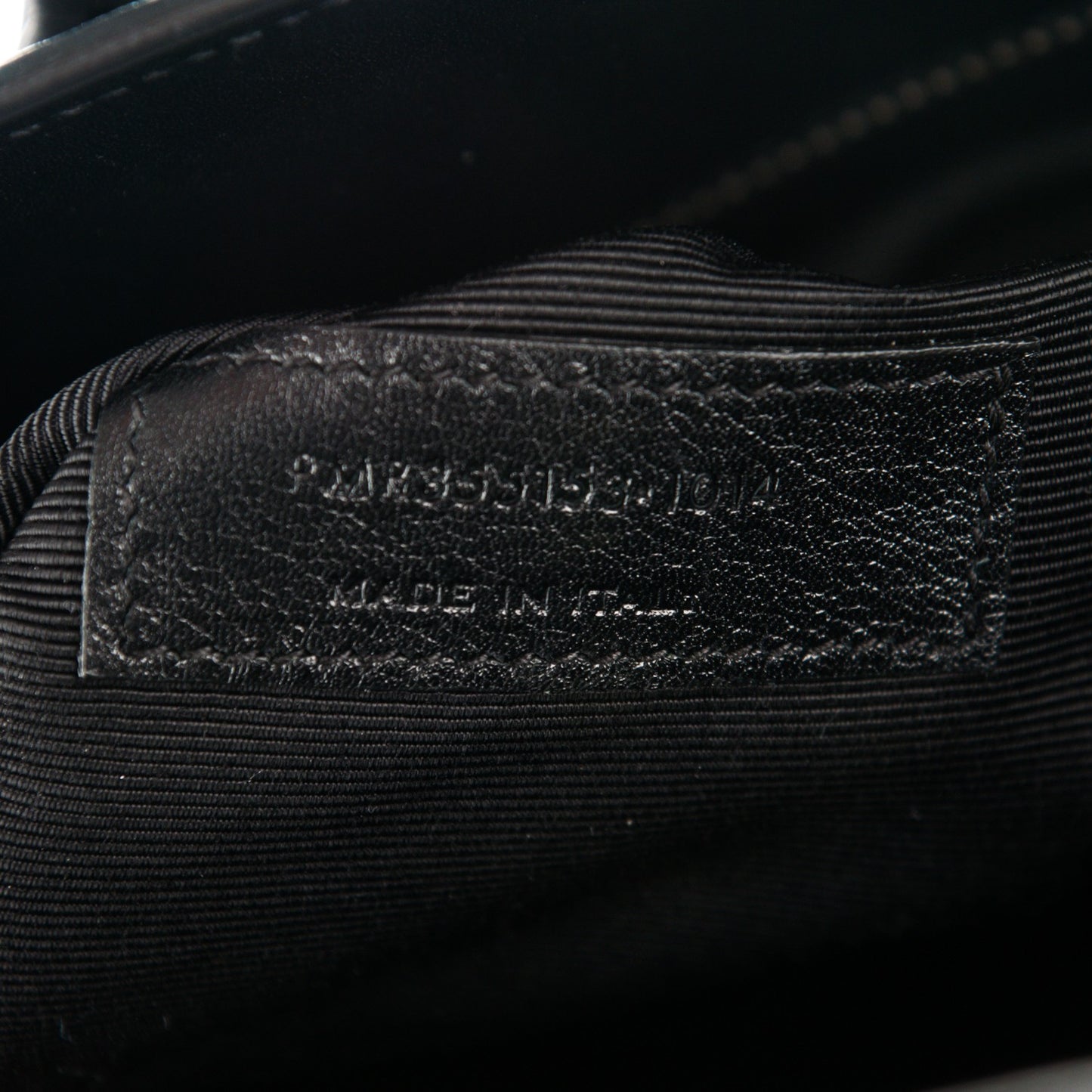 Python Calfskin Embossed Small Sac de Jour Black