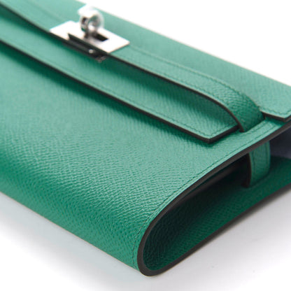Hermes Epsom Kelly Wallet To Go Vert Jade Bleu Brume 7 of 10
