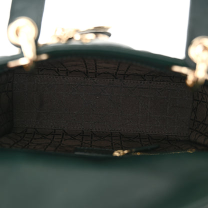 Christian Dior Lambskin Cannage Small My ABCDior Lady Dior Dark Green 5 of 10