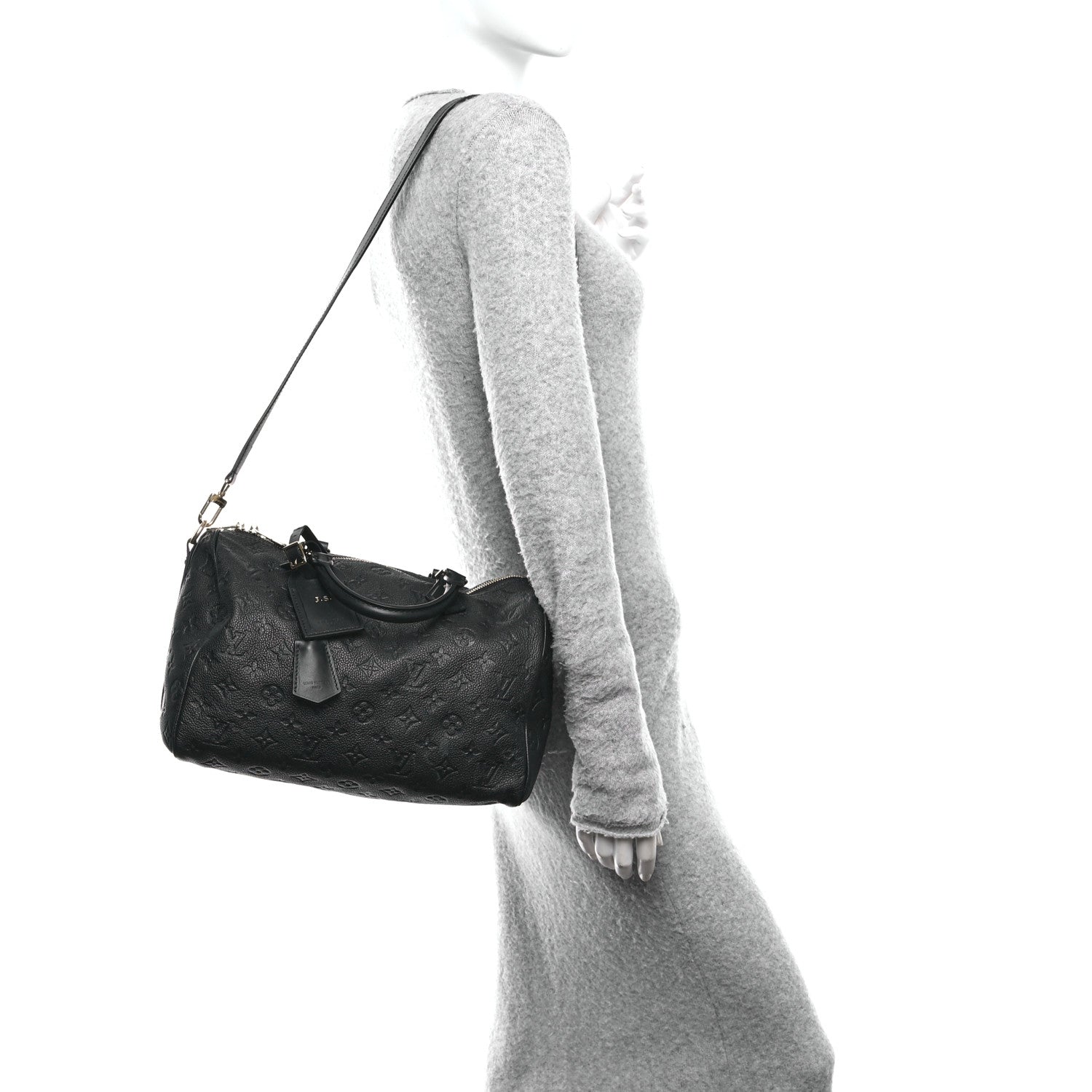 Louis Vuitton Empreinte Monogram Speedy Soft 30 Black 2 of 10