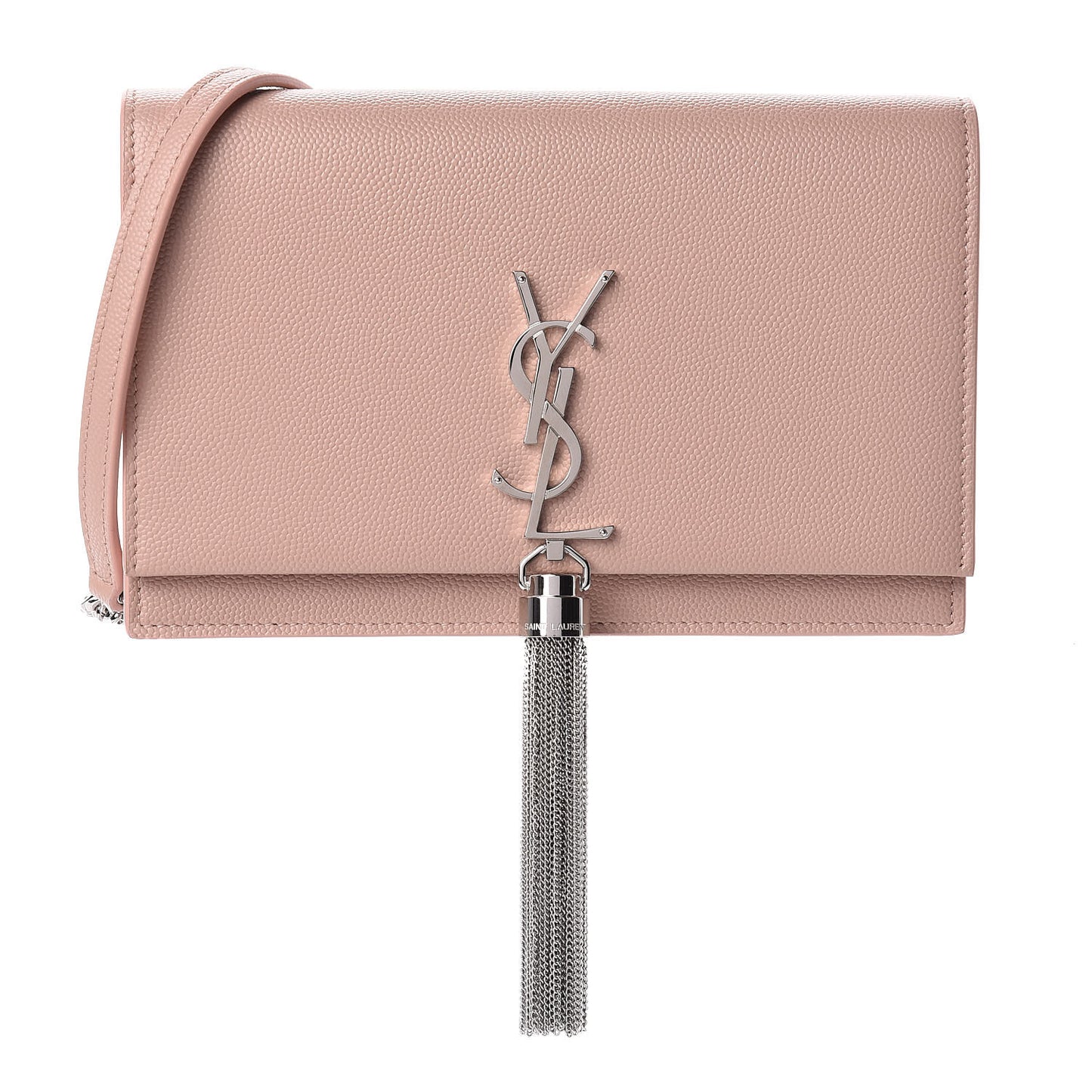 Grain De Poudre Classic Monogram Kate Tassel Chain Wallet Pale Pink