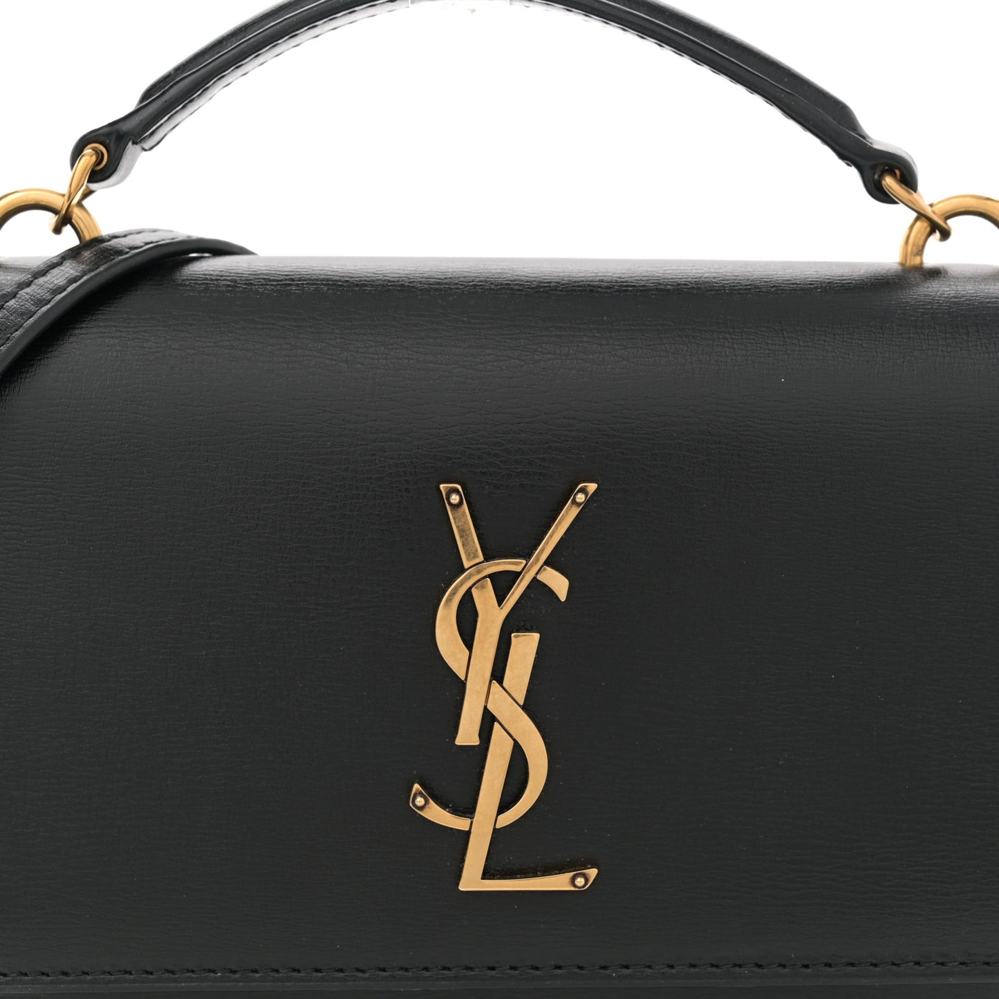 Calfskin Monogram Sunset Chain Wallet Black